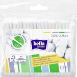 PATYCZKI HIGIENICZNE KOSMETYCZNE DO USZU MAKIJAŻU CZYSZCZENIA BAWEŁNIANE BELLA COTTON 100SZT - 6
