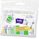 PATYCZKI HIGIENICZNE KOSMETYCZNE DO USZU MAKIJAŻU CZYSZCZENIA BAWEŁNIANE BELLA COTTON 100SZT - 4