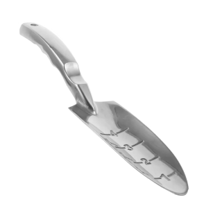 ŁOPATKA OGRODOWA OGRODNICZA METALOWA DO PRZESADZANIA SADZENIA Z MIARKĄ SOLIDNA MOCNA