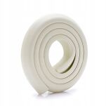 OCHRANIACZ MIĘKKA TAŚMA MEBLOWA PIANKOWA PIANKA OCHRONNA NA MEBLE NAROŻNIKI ROGI STOŁU KANTY 8MM KREMOWA - 10