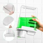 POJEMNIK ORGANIZER PUDEŁKO NA PROSZEK PŁYN DO PRANIA PŁUKANIA Z MIARKĄ ZAMYKANE NA DETERGENTY 1100ML - 10