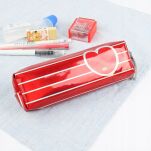 SIMPLO ETUI PIÓRNIK SZKOLNY DO SZKOŁY SASZETKA TUBA BEZ WYPOSAŻENIA NA ZAMEK JEDNOKOMOROWY CZERWONY - 2